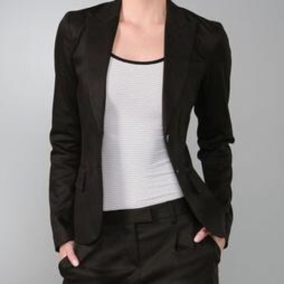Theory Jackets & Blazers - Theory Nettie Blazer Black Plaid
Size 00